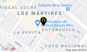 Mapa de Mantas Mora en Bogotá D.C