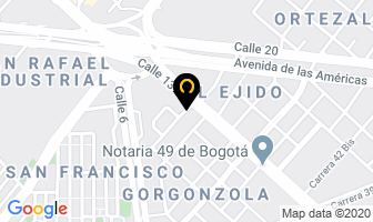 Mapa de Manteleria Eventos en Bogotá D.C