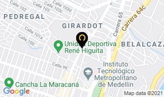Mapa de Mantenimiento Y Reparación De Computadores en Medellín