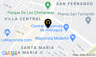 Mapa de Mantimallas en Medellín