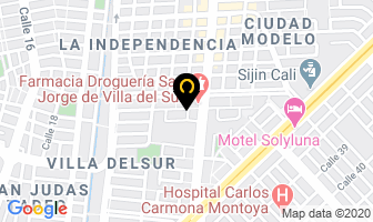 Mapa de Manufacturas Alvel en Cali