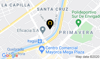 Mapa de Manufacturas Arkansas Ltda. en Itaguí