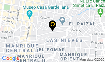 Mapa de Manufacturas Bisón en Medellín