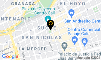 Mapa de Manufacturas Don Jaime en Cali