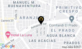 Mapa de Manufacturas Fermor en Cali