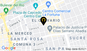 Mapa de Manufacturas Fernández en Cali
