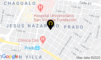 Mapa de Manufacturas Gitano en Medellín