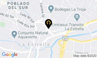 Mapa de Manufacturas Muñoz S.a. en La Estrella