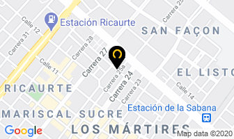 Mapa de Manufacturas Técnicas Roa en Bogotá D.C