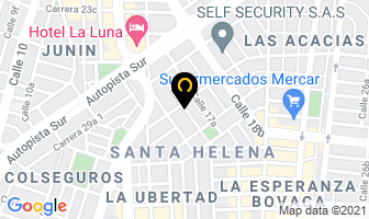 Mapa de Manufacturas W en Cali