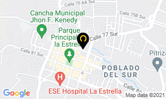 Mapa de Mão Azul en La Estrella