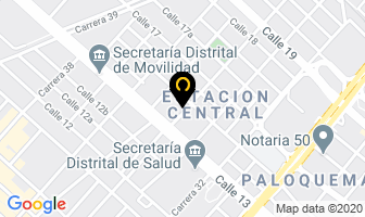 Mapa de Maquinaría Pascua Ltda. en Bogotá D.C