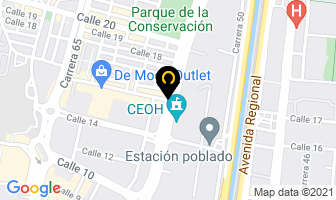 Mapa de Máquinas.com en Medellín
