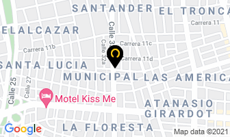 Mapa de Maquinplas en Cali