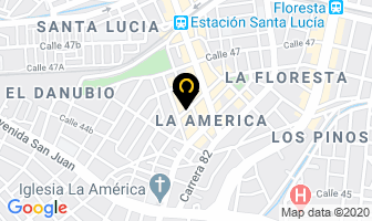 Mapa de Marcelinos Pizza en Medellín