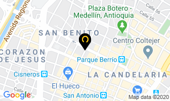 Mapa de Mario Guias en Medellín