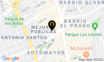Mapa de Mariposa en Bucaramanga