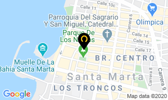 Mapa de Marmillón Inmobiliaria en Santa Marta