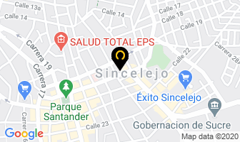 Mapa de Marmolería Diamontini en Sincelejo