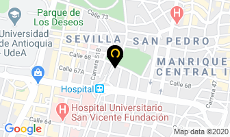 Mapa de Marmolería Moderna en Medellín