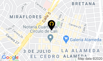 Mapa de Marquetería Casa Cristal en Cali