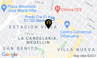 Mapa de Marquetería Cordoba en Medellín
