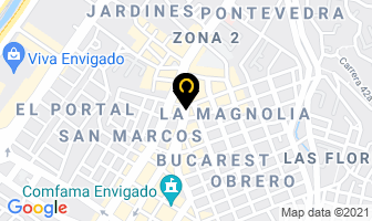 Mapa de Marquetería El Partenón en Medellín