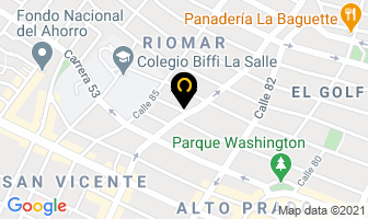 Mapa de Márquez Arena Roger en Barranquilla