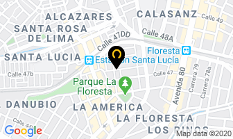 Mapa de Marquillas Mariluz. en Medellín