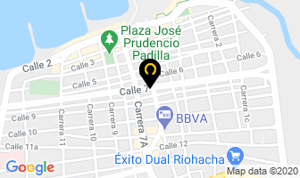 Mapa de Martin Barros Choles en Riohacha