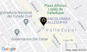 Mapa de Martínez Rodríguez Alfonso en Valledupar