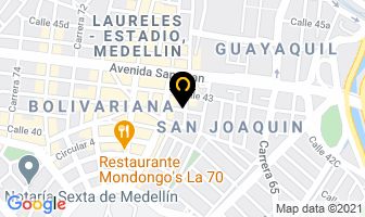 Mapa de Masajes Yoli en Medellín