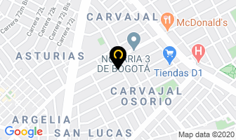 Mapa de Master Pigmentos Ltda. en Bogotá D.C