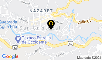 Mapa de Materas San Cristobal en Medellín