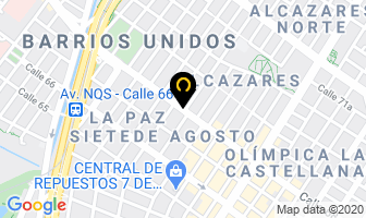 Mapa de Materiales Alcázares Ltda. en Bogotá D.C