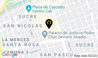 Mapa de Maxi-dulces en Cali