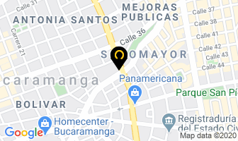 Mapa de Mayorautos S.a. en Bucaramanga