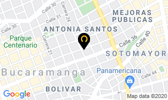 Mapa de Mc Caín (mekato) en Bucaramanga