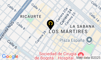 Mapa de Mc Fluid Sas en Bogotá D.C