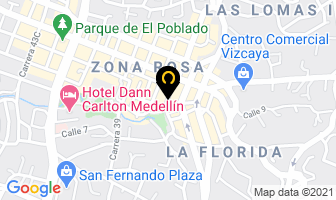 Mapa de Me Late Chocolate en Medellín