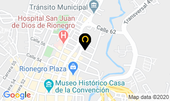 Mapa de Meca y afiliados en Rionegro