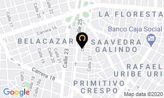 Mapa de Mecánica Dental Millán en Cali