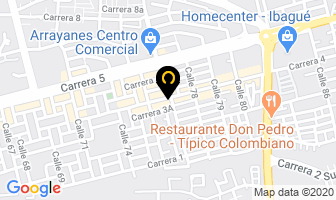 Mapa de Mecano Construcciones Tolima en Ibagué