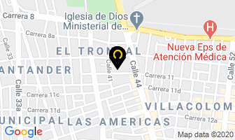 Mapa de Mecanomega en Cali