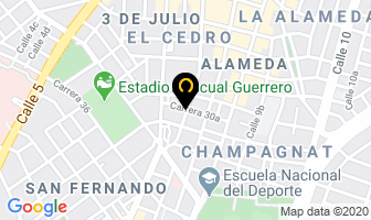 Mapa de Medical Equipment Ltda. en Cali