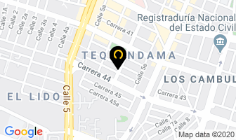 Mapa de Medical Support Ltda. en Cali