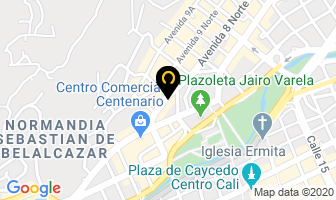Mapa de Medicinas Alternativas C E Muñoz en Cali