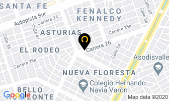 Mapa de Medivalle Ltda. en Cali