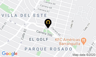 Mapa de Medivet´z en Barranquilla