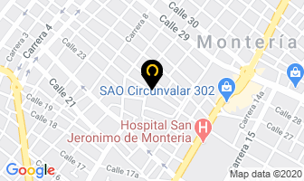 Mapa de Medyservicios Del Caribe en Montería